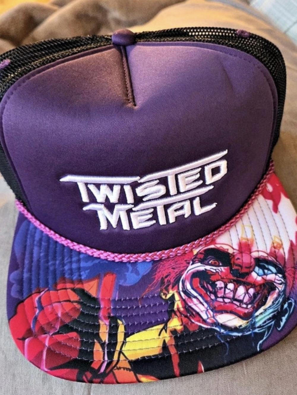Twisted Metal Trucker cap Purple & Black NWT